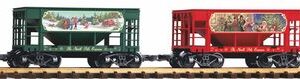 GER: G 2er Set Schüttgutwagen Weihnachten