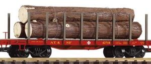 GER: G Flachwagen mit Holzladung SF
