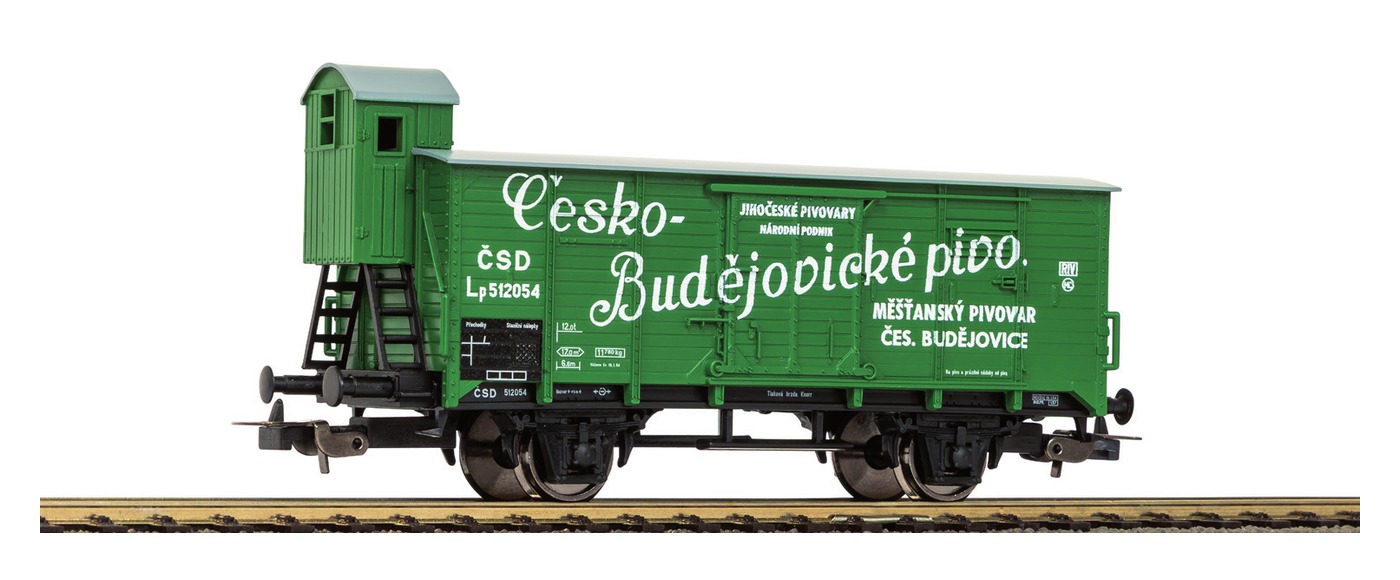 Gedeckter Güterwagen G02 Bier ČSD Ep. III, mit Bremserhaus (24561)