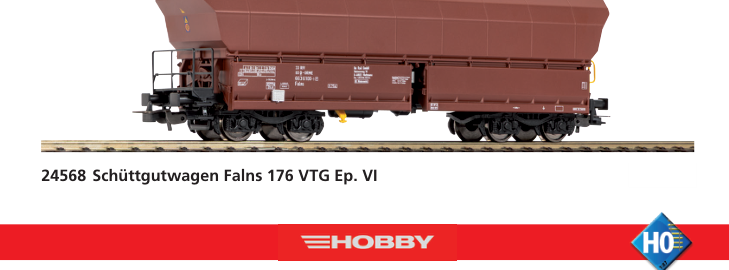 PIKO 24568 – Výklopný nákladní vůz Falns 176 VTG, ep. VI