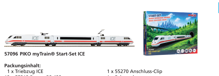 PIKO 57096 – Startovací sada PIKO myTrain ICE