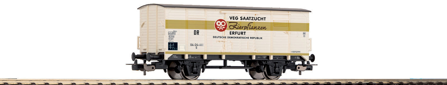 Gedeckter Güterwagen G02 VEG Saatgut Erfurt DR Ep. III (24555)