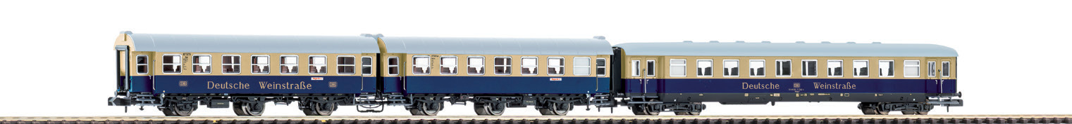 3er Set Umbauwagen + Schürzeneilzugwagen Weinstraße DB Ep. IV (40630)