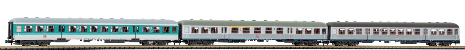 3er Set Personenwagen Silberling 1x Mint + 2x Silber DB AG Ep. V (40656)